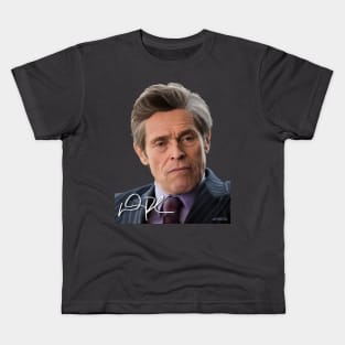 Willem Dafoe Signed Portrait Kids T-Shirt